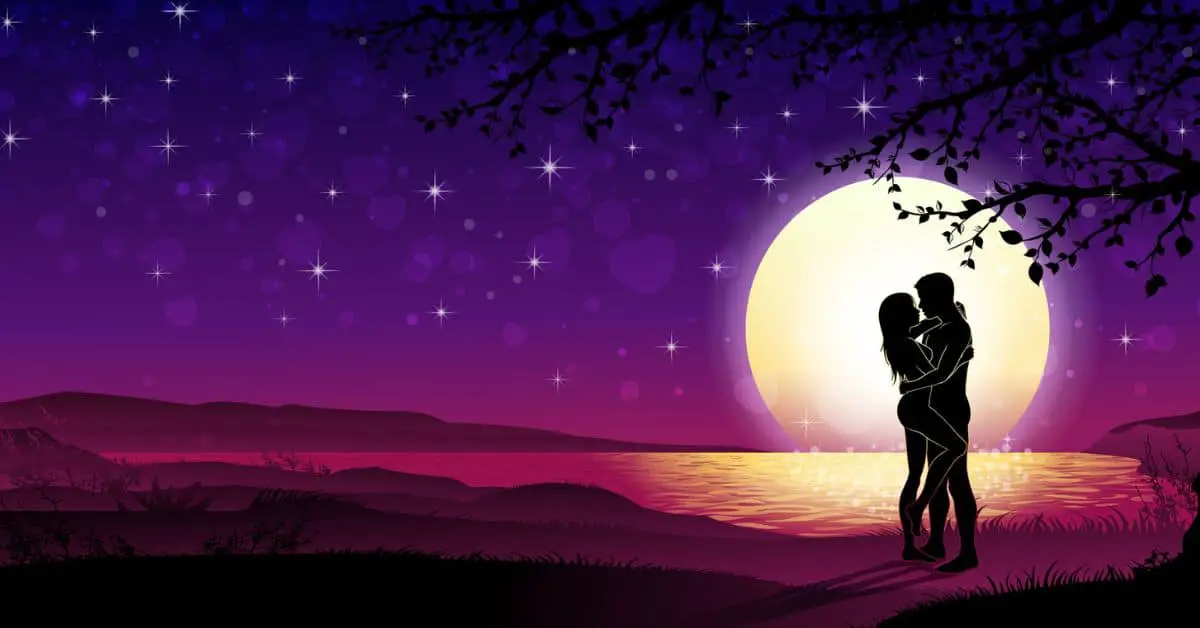 couple in moonlight